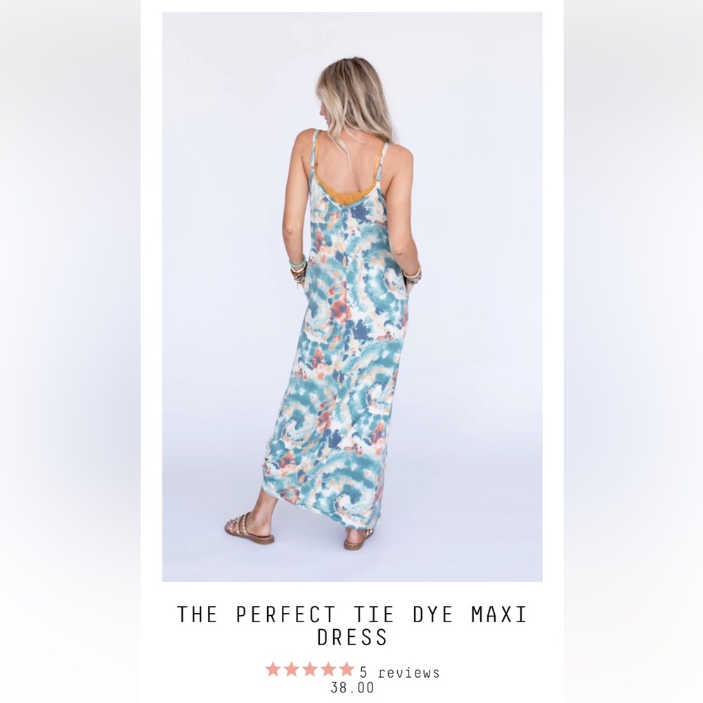 The Perfect Tie Dye Maxi Dress from Three Bird Nest - nwt